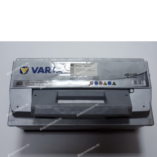 АКБ Varta Silver Dynamic 12V/100Ah/830A 353x175x190