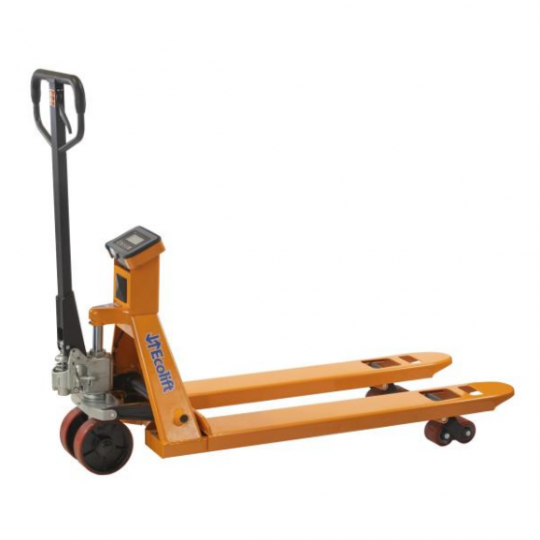 Тележка гидравлическая WRU 2000 с весами. Полиуретан